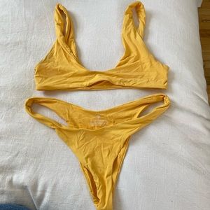 Toast swim yellow bikini